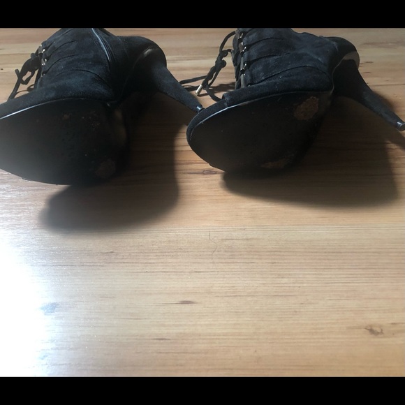 Marciano Black Suede Open toe Booties - Picture 4 of 7